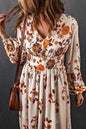 Floral Long Sleeve Maxi Dress