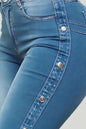 Button Flare Jeans
