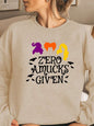 Long Sleeve ZERO AMUCKS GIVEN Graphic Sweatshirt