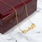 Custom Name Necklace W Paw
