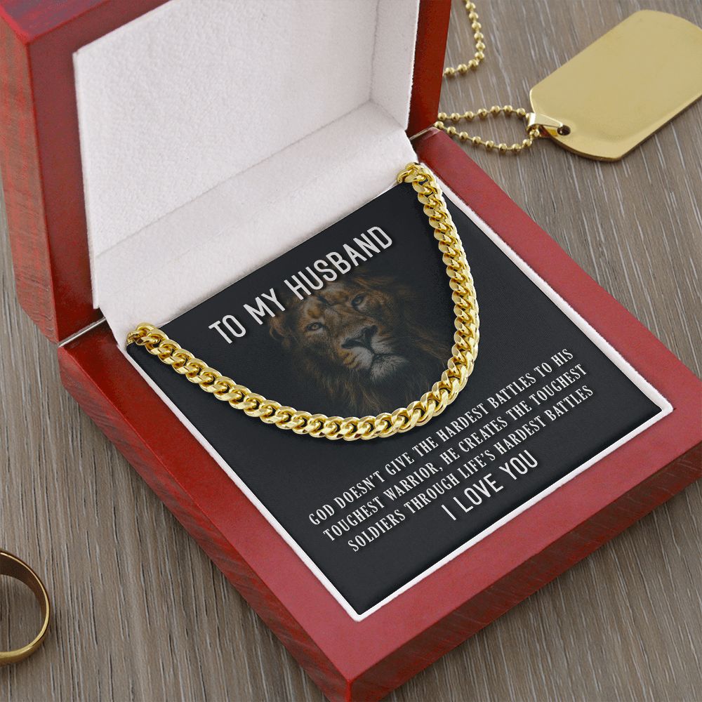To My Husband – Cuban Link Chain