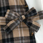 Asymmetrical Plaid Dress