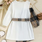 Asymmetrical Plaid Dress