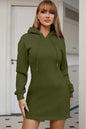 Drawstring Hooded Dress