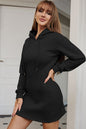 Drawstring Hooded Dress