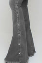 Button Flare Jeans