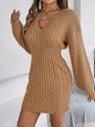 Slit Sweater Dress