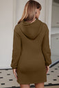 Drawstring Hooded Dress