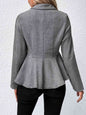Ruffle Collared Blazer