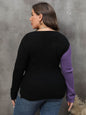 Plus Size Two-Tone Sweater