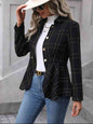 Ruffle Collared Blazer