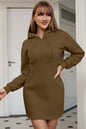 Drawstring Hooded Dress