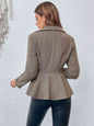 Ruffle Collared Blazer