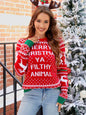 Merry Christmas Long Sleeve Funny Sweater
