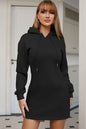 Drawstring Hooded Dress