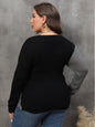Plus Size Two-Tone Sweater