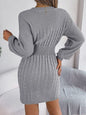 Slit Sweater Dress