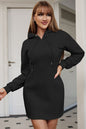 Drawstring Hooded Dress