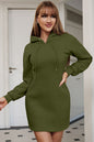 Drawstring Hooded Dress