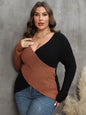 Plus Size Two-Tone Sweater