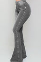 Button Flare Jeans