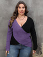 Plus Size Two-Tone Sweater