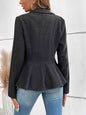 Ruffle Collared Blazer