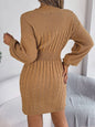 Slit Sweater Dress