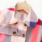 Plaid Lapel Collar Coat