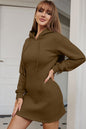 Drawstring Hooded Dress