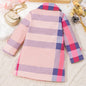Plaid Lapel Collar Coat