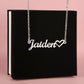 Custom Name Necklace W Heart