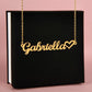 Custom Name Necklace W Heart