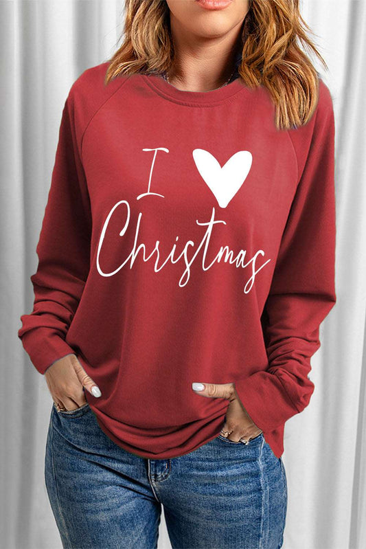 I Love Christmas Sweatshirt