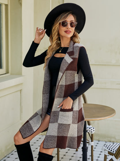 Paris Plaid Cardigan