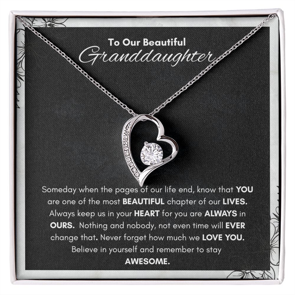 To Our Beautiful Granddaughter