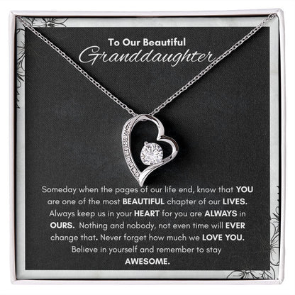 To Our Beautiful Granddaughter
